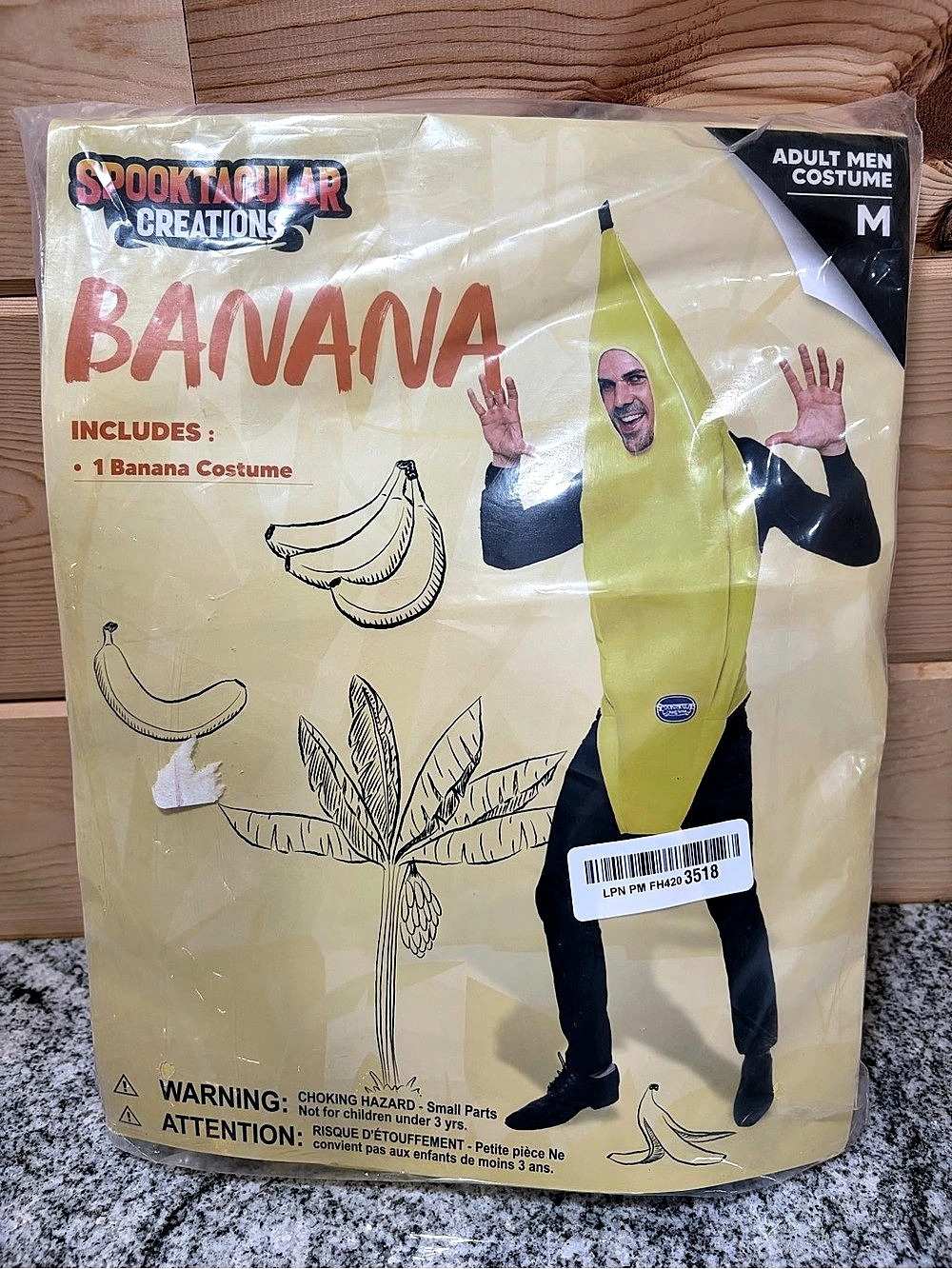 Spooktacular Creations Appealing Banana Costume Adult Deluxe Set Appealing